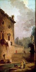Ruins of a portico with washroom (Hubert Robert) - Muzeo.com