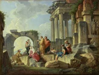 Ruins with the Apostle Paul preaching (Giovanni Paolo Pannini) - Muzeo.com