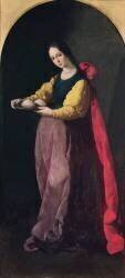 Saint Agatha (Francisco de Zurbaran) - Muzeo.com