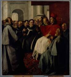 Saint Bonaventure au concile de Lyon (Francisco de Zurbaran) - Muzeo.com