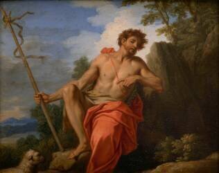 Saint Jean-Baptiste dans le désert (Benedetto Luti) - Muzeo.com