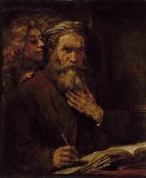 Saint Mathieu et l'Ange (Rembrandt) - Muzeo.com