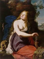 Sainte Madeleine renonçant aux richesses de ce monde (Abraham Janssens) - Muzeo.com