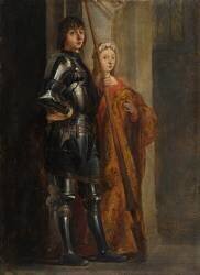 Saints George and Cecilia (David Teniers the Younger) - Muzeo.com