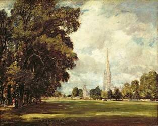 Salisbury Cathedral from Lower Marsh Close (John Constable) - Muzeo.com