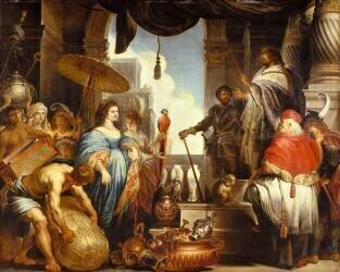 Salomon et la reine de Saba (Cornelis de Vos (d'après)) - Muzeo.com