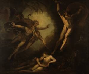 Satan and Ithuriel (Johann Heinrich Füssli) - Muzeo.com