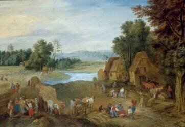 Scène de moissons (Théobald Michau) - Muzeo.com