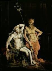 Scene of Hell: detail showing Hades and Persephone (François De Nomé) - Muzeo.com