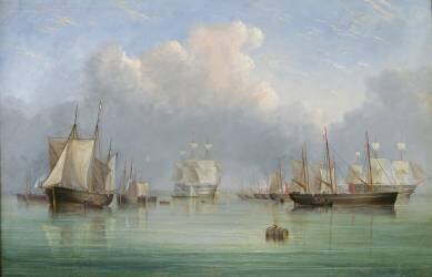 Ships off Ryde (Arthur Wellington Fowles) - Muzeo.com