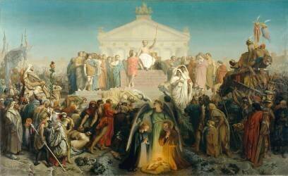 Siècle d'Auguste : naissance de N.S. Jésus Christ (Jean-Léon Gérôme) - Muzeo.com