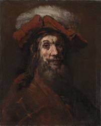 Sketch for The Knight with the Falcon (Rembrandt) - Muzeo.com