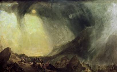 Snow Storm : Hannibal and his Army crossing the Alps (Joseph Mallord William Turner) - Muzeo.com