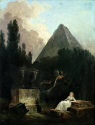 Spirit of the Tomb (Hubert Robert) - Muzeo.com
