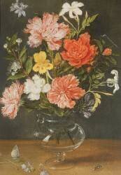 Still Life of Carnations and other Flowers (Jan Brueghel the Younger) - Muzeo.com