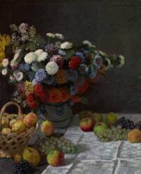 Still Life with Flowers and Fruit (Claude Monet) - Muzeo.com