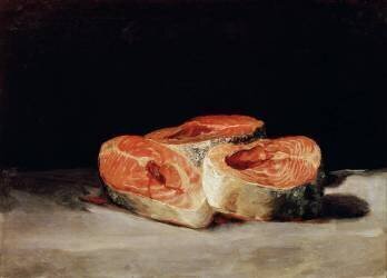 Still Life with Slices of Salmon (Francisco de Goya) - Muzeo.com