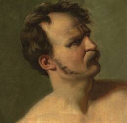 Study of a Man in Profile (Théodore Géricault) - Muzeo.com