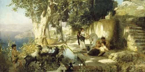 Sunny Afternoon at the Well (Henryk Siemiradzki) - Muzeo.com