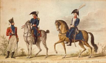 Swiss officer of the 4th regiment (Pierre Antoine Lesueur) - Muzeo.com