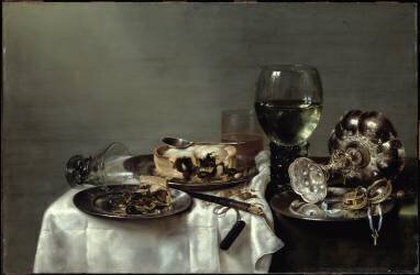 Table de petit-déjeuner avec tarte aux mûres (Willem Claesz Heda) - Muzeo.com