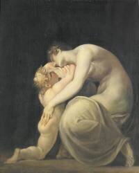 Tekemessa and Eurysakes (Johann Heinrich Füssli) - Muzeo.com