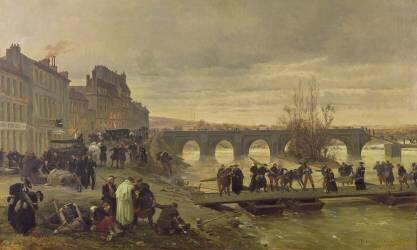 The Ambulance de la Presse at Joinville during the Siege of Paris (Alfred Decaen) - Muzeo.com