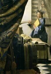 The Art of Painting (detail) (Johannes Vermeer) - Muzeo.com
