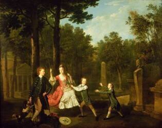 The children of the 4th Duke of Devonshire (Johan Zoffany) - Muzeo.com