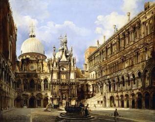 The Courtyard of the Doge's Palace (Federico Moja) - Muzeo.com