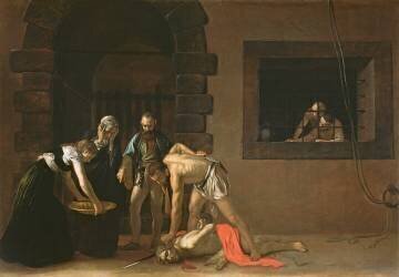 The Decapitation of St John the Baptist (Caravaggio) - Muzeo.com