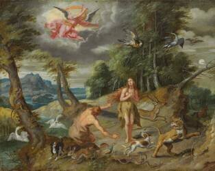 The Expulsion from Paradise (Jan Brueghel the Younger) - Muzeo.com