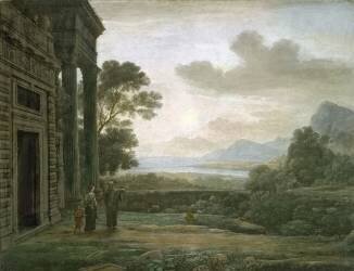 The Expulsion of Hagar (Claude Gellée) - Muzeo.com