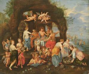 The Feast of the Gods (Jan van Kessel) - Muzeo.com