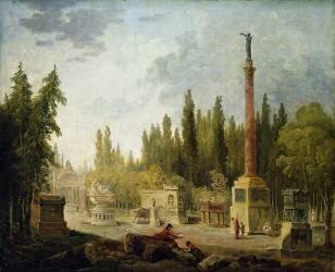 The Garden of the Musee des Monuments Francais (Hubert Robert) - Muzeo.com