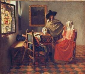 The Glass of Wine (Johannes Vermeer) - Muzeo.com