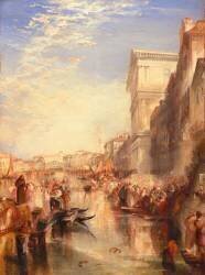 The Grand Canal: Scene - a Street in Venice (Joseph Mallord William Turner) - Muzeo.com