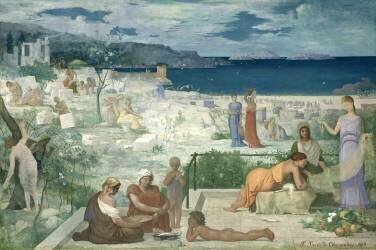 The Greek Colony (Pierre Puvis de Chavannes) - Muzeo.com