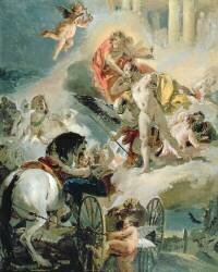 The Harnessing of the Horses of the Sun (Giambattista Tiepolo) - Muzeo.com