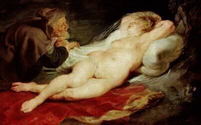 The Hermit and the sleeping Angelica (Peter Paul Rubens) - Muzeo.com