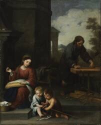 The Holy Family with the Infant Saint John (Bartolomé Esteban Murillo) - Muzeo.com