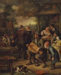 The Hurdy Gurdy Player (Jan van Kessel) - Muzeo.com