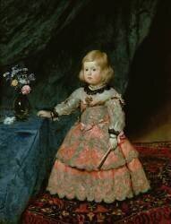 The Infanta Margarita Teresa of Spain in a Red Dress (Diego Vélasquez) - Muzeo.com