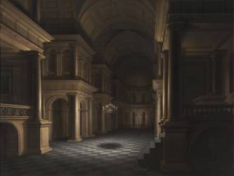 The Interior of a Church (Anthonie de Lorme) - Muzeo.com