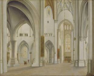 The Interior of Saint Bavo (Pieter Jansz Saenredam) - Muzeo.com