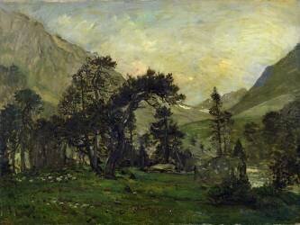The Mahoura at Cauterets (Charles-François Daubigny) - Muzeo.com