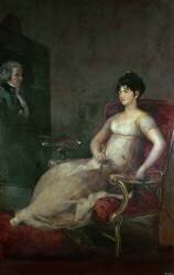 The Marquesa de Villafranca Painting her Husband (Francisco de Goya) - Muzeo.com
