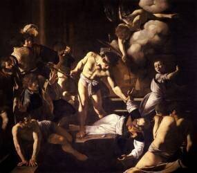 The Martyrdom of St. Mathieu (Caravaggio) - Muzeo.com