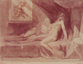 The Nightmare Leaving Two Sleeping Women (Johann Heinrich Füssli) - Muzeo.com