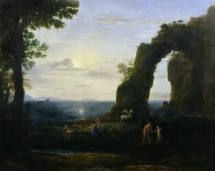 The Origin of Coral or Perseus with Head of the Medusa (Claude Gellée) - Muzeo.com